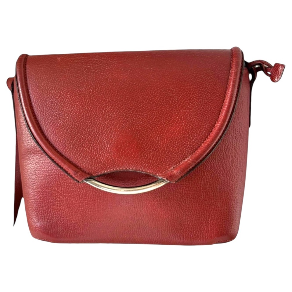 Delvaux 80s-90s Éclair Vintage Crossbody in Rosso with Authenticity Certificate